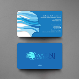 Satini Aesthetic Doctor  | Business Card Design by chandrayaan.creative