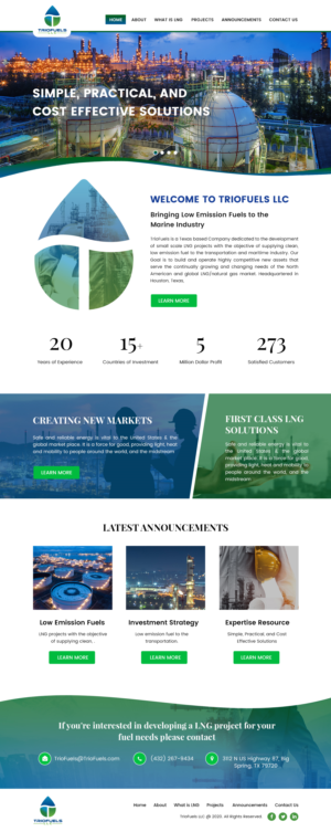 Web Design by Creative Slices for TrioFuels LLC | Design #24996894