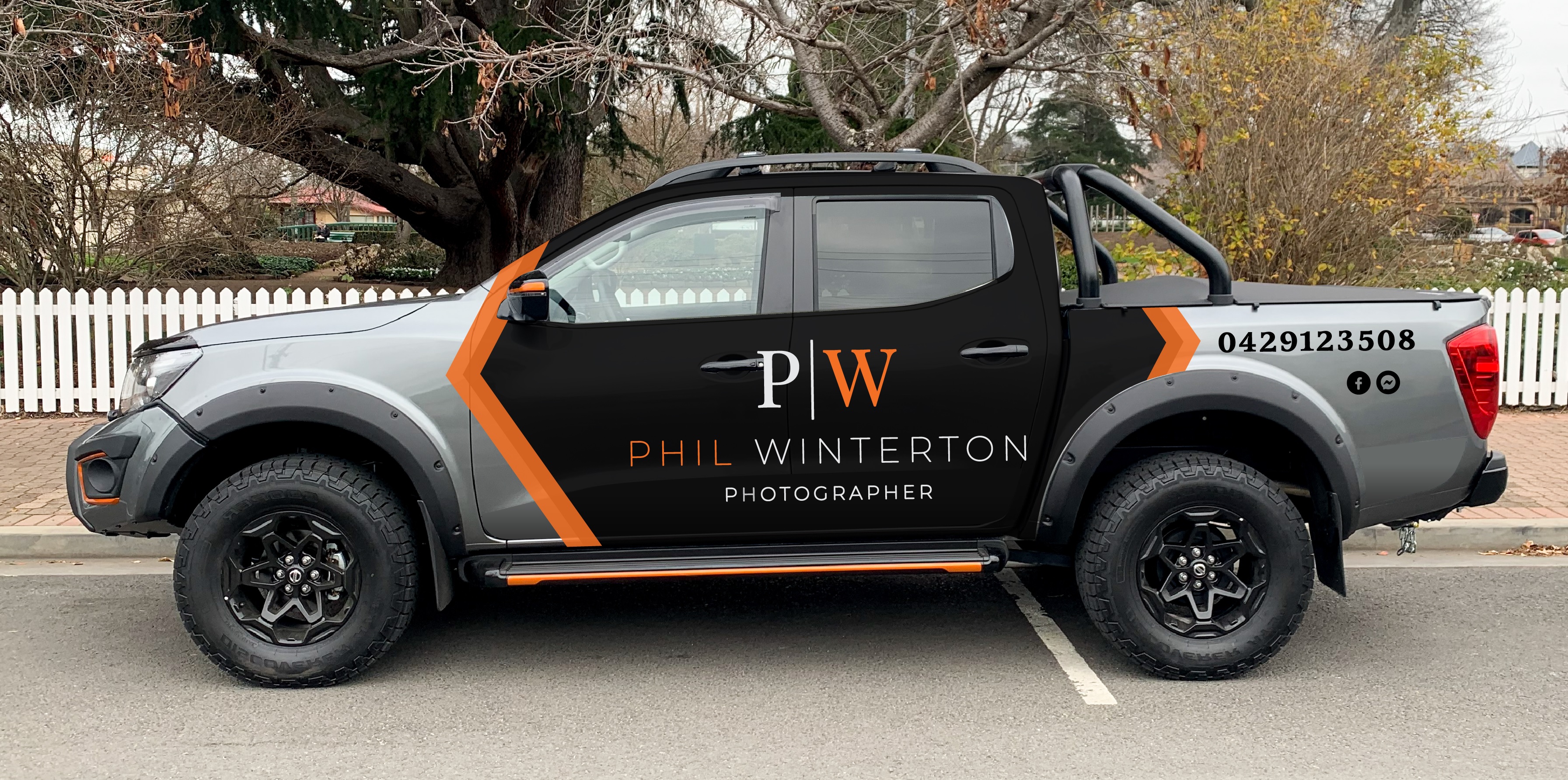 Car Wrap Design by Kira.graphics for Phil Winterton Photography | Design #25416051