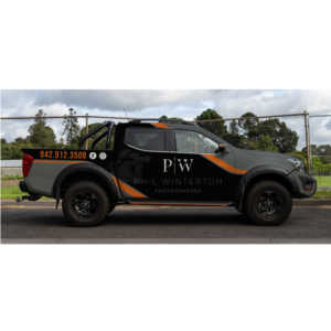 Car Wrap Design by Yoga Tri for Phil Winterton Photography | Design #25395368