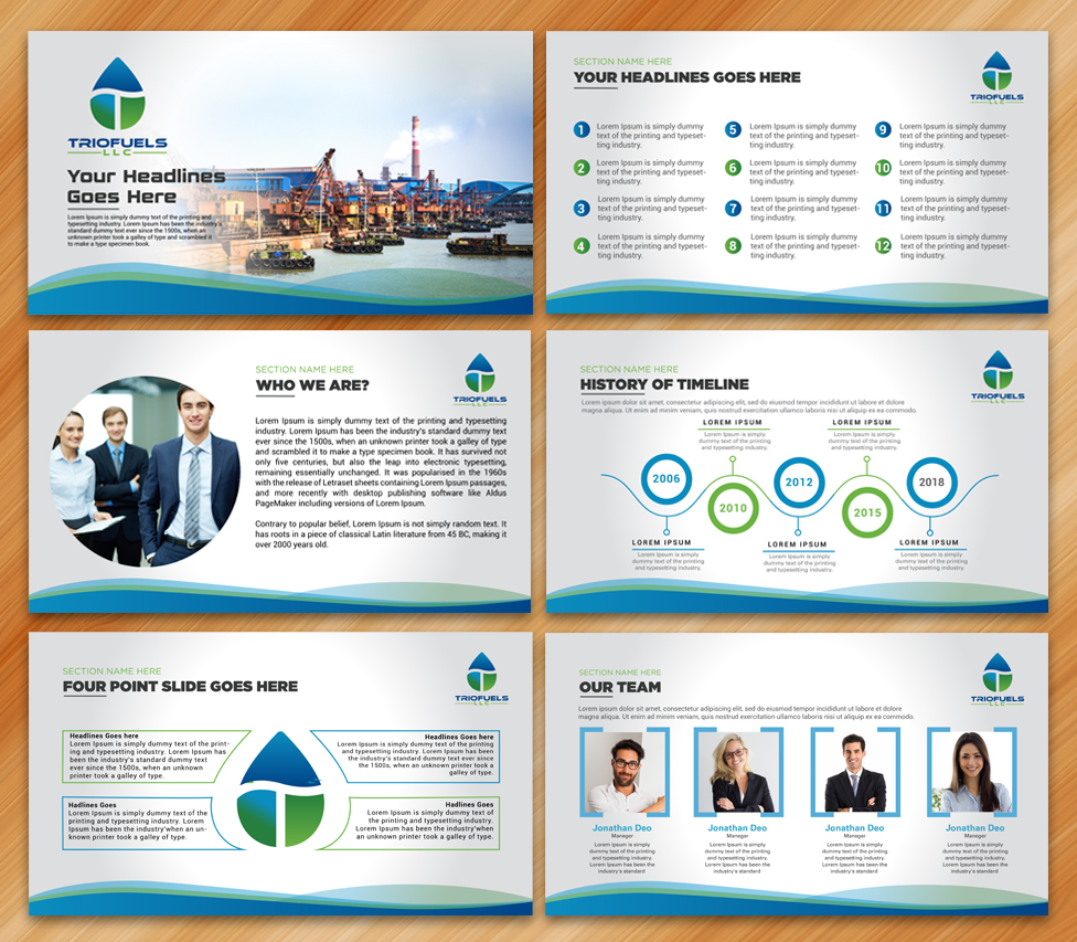 PowerPoint Design by Sarmishtha Chattopadhyay_loginchange for TrioFuels LLC | Design #25042575