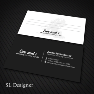 Ewe and i shearing services pty ltd | Business Card Design by SL Designer