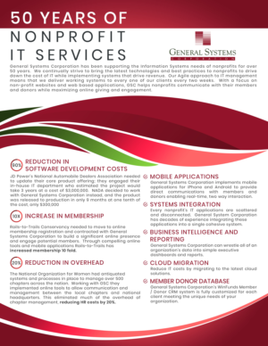 One page flyer for nonprofit focused IT company | Flyer Design by HeshanKavinda