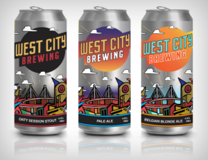 West City Brewing Rebranding & new beer White Ale 4.9% | Graphic Design by MNM