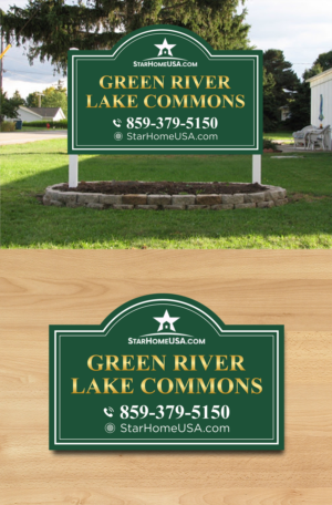 Manufactured Home Community needs new signage | Schilder-Design von ecorokerz