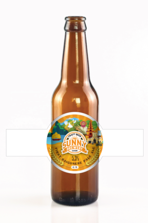 Sunny Brewery bottle label design Vietnam | Etikett-Design von eleven