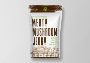 Make my Meaty Mushroom Jerky sell!!  | Verpackungs-Design von Anna G.