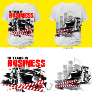 10 Years in Business Shirt for Civil Construction company. | T-Shirt-Design von SAI DESIGNS