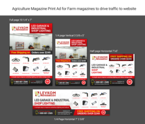 Agriculture Magazine Print Ad for Farm magazines to drive traffic to website | Advertisement Design by ARTOGRAPHY