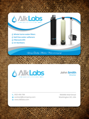 Water Filter Company Needs Bizz Cards!!  | Business Card Design by Sandaruwan