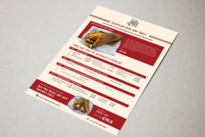 Greek Souvlaki Restaurant Menu Design | Flyer Design by PAS-CREATIVE