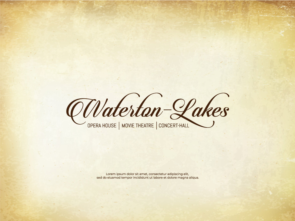 Logo-Design von Locke+ für Waterton Lakes Opera House | Design #25087931