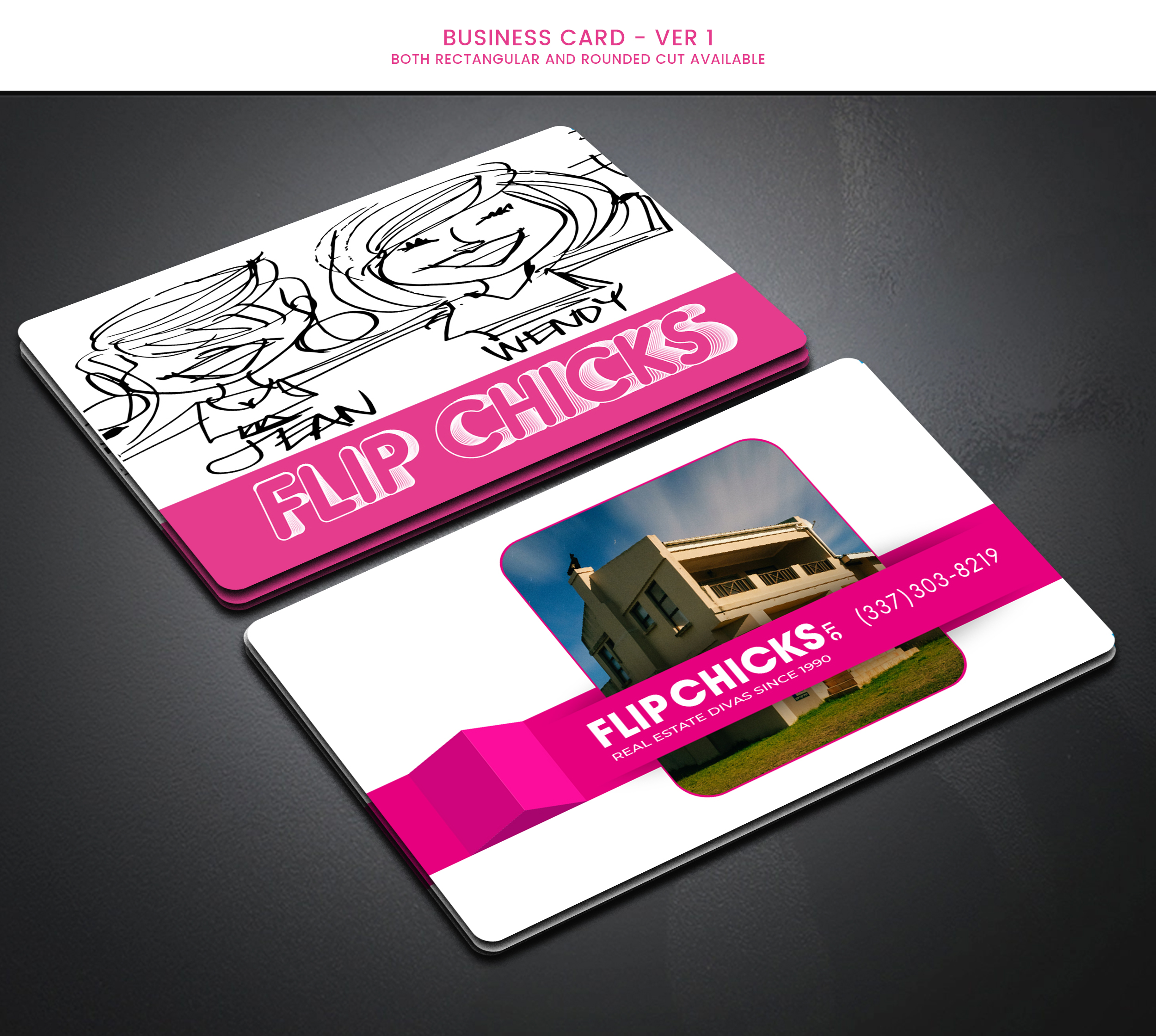 Business Card Design by Expert Designer for FLIP CHICKS, LLC | Design #25090262