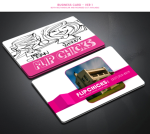 BUSINESS CARDS FOR A HOUSE FLIPPING BUSINESS BY TWO WOMEN.  THE COMPANY NAME IS 