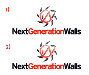 The name of the company or possibly...Nxt Gen Walls as an abbreviation. | Logo-Design von trufya