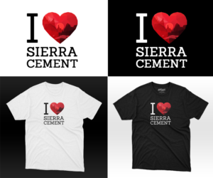 I HEART Sierra Cement | T-shirt Design by Luniere Designs