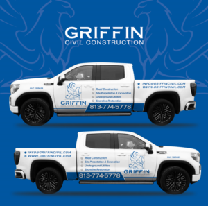 Truck Wrap for Civil Construction Company | Car Wrap Design by SAI DESIGNS