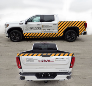 Truck Wrap for Civil Construction Company | Car Wrap Design by GLOW