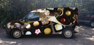 Bold and bright van wrap for chocolate shop | Car Wrap Design by jancon 2