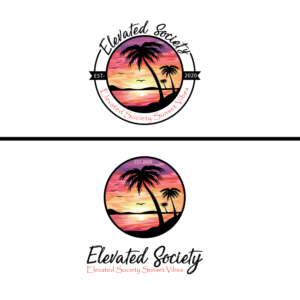 Elevated Society Sunset Vibes EST. 2020 | Logo Design by sankar999