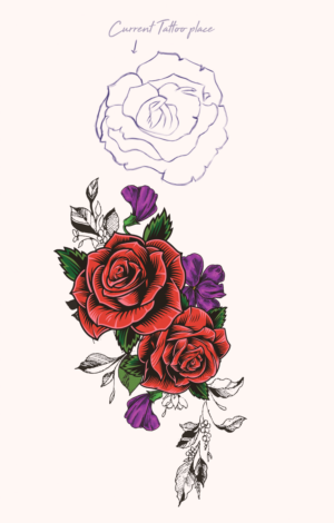 Feminine flower sleeve for upper arm- add on to my existing tattoo | Tattoo Design by Pharsheed