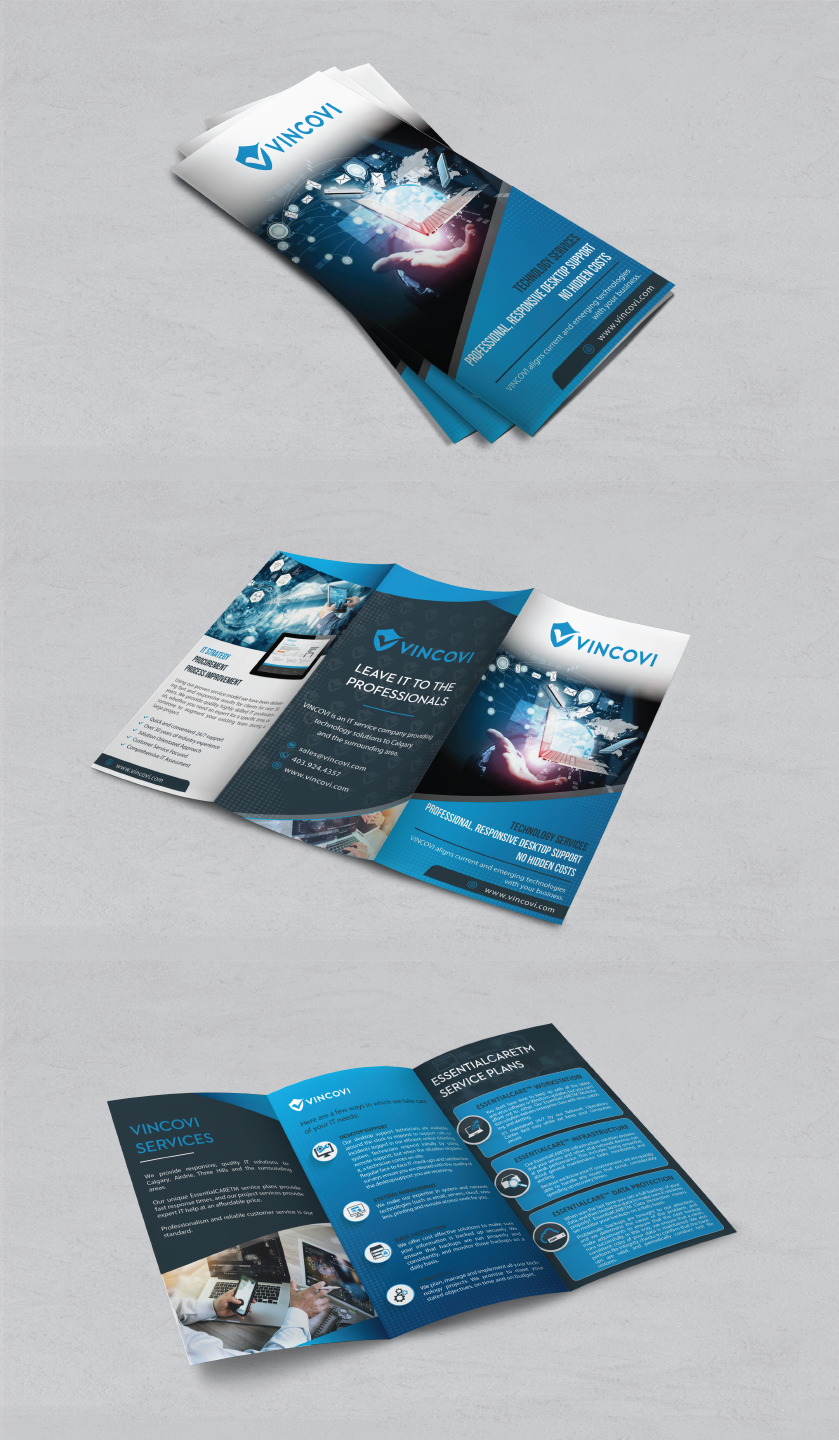 Flyer Design by alex989 for VINCOVI Technology Solutions Inc | Design #25187507