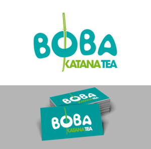 line 1= BOBA  , line 2 = KATANA TEA | Logo-Design von trufya