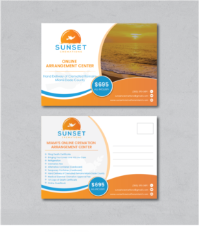 Sunset Cremations Postcard | Postkarten-Design von alex989