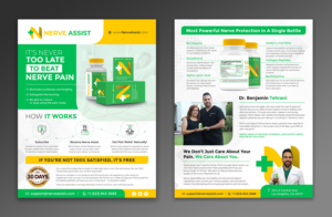 Nerve Assist Pamphlet | Brochure Design by ecorokerz