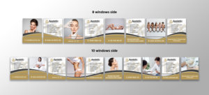 External Window Signage Design – Antiaging Center | Graphic Design by ecorokerz