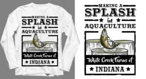 Making a splash in Aquaculture t-shirt | T-shirt Design by SAI DESIGNS