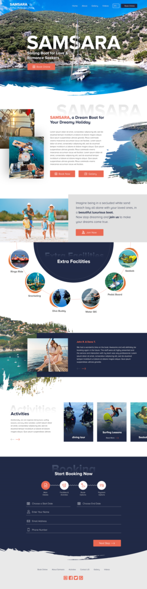 Samsara sailing boat for love and romance seekers* | Web-Design von WP Cube