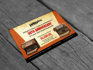 Pellegrino Music Center needs postcard ad for Allen Organ sale! | Postcard Design by GraphicsGuru