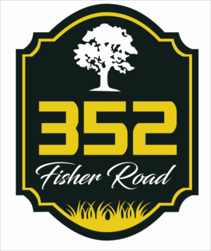 hand painted address sign/ old golf course look | Graphic Design by jancon 2