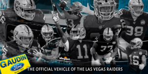 Las Vegas Raiders/Gaudin Ford Outdoor Window Vinyl  | Grafik-Design von Al Pech