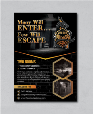 Escape Room Flyer Design - Start up. A5 | Flyer Design by alex989