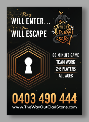 Escape Room Flyer Design - Start up. A5 | Flyer Design by Titan Solbiz