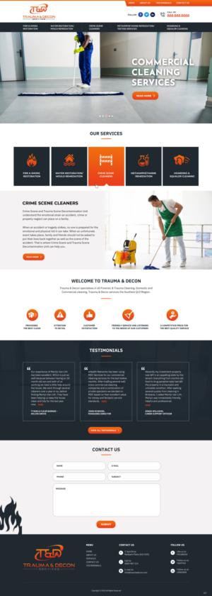 Wordpress Design by pb for Trauma & Decon Services | Design: #25195562