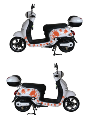 Retro Moped vinyl decal design  | Car Wrap Design by Shumaila Kiran