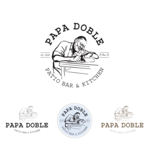 Papa Doble | Logo Design by Samantha Ward Design