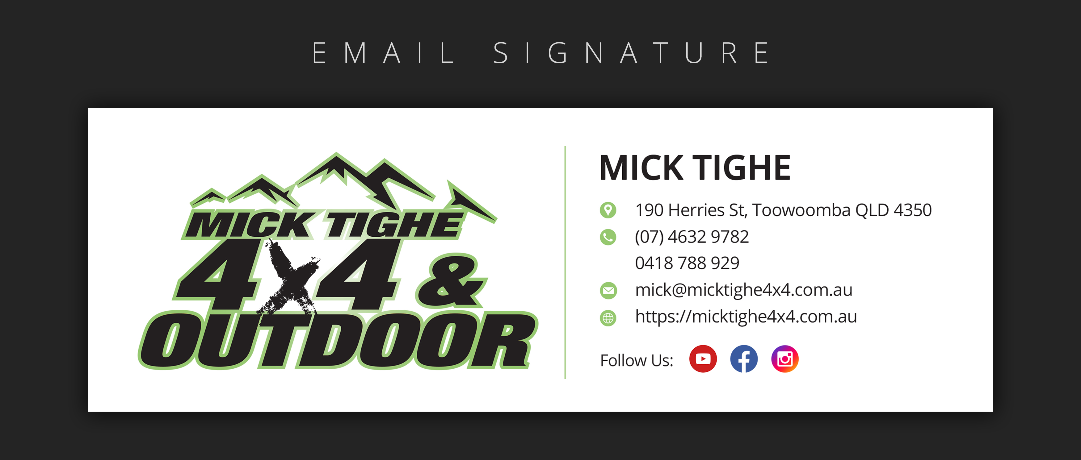 Graphic Design by ARTOGRAPHY for Mick Tighe 4x4 & Outdoor | Design #25196189