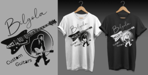 T shirt design for small electric guitar brand | T-shirt Design by Al Pech