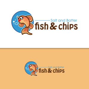 Salt & Batter lower case fish & chips  | Logo-Design von Graphic Bricks