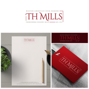 TH Mills  -  Master Sock Makers  -  Est. 1953 | Logo Design by DominicDesign