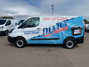 Van Signwriting Design - Part Wrap - Battery Company | Car Wrap-Design von Maestroto