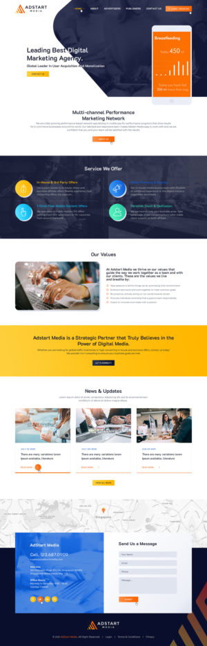 New website wordpress template is needed* | Web Design by Ved Web Services