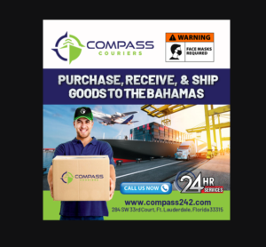 Compass Couriers Advertising Flyers | Graphic Design by NatPearlDesigns