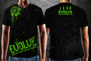 Gym t shirt design! Our gym is named: Evolve: Human Performance Lab  | T-shirt Design by G3K