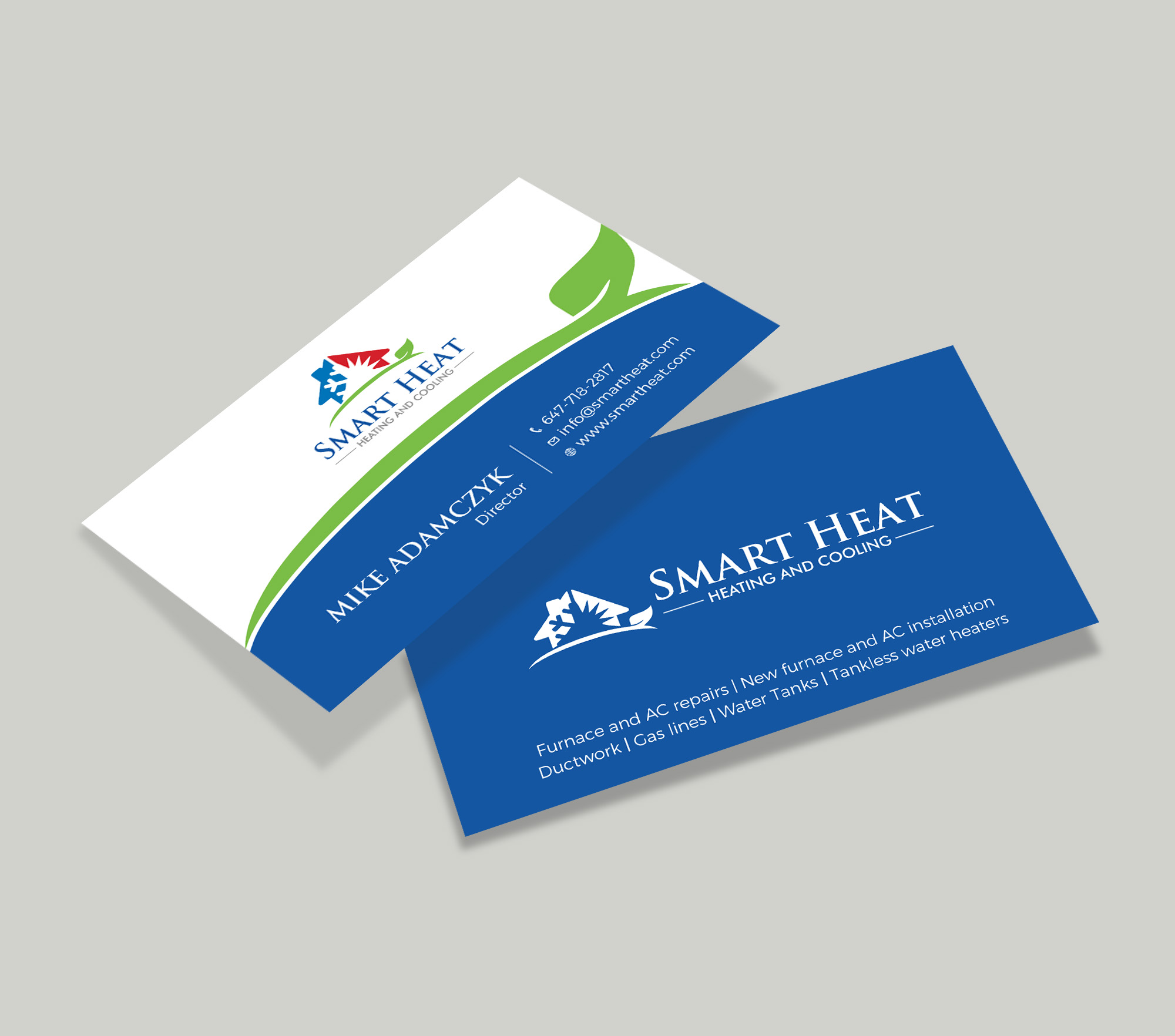 Business Card Design by Tripti Ranjan Gain for Smart Heat | Design #25243129