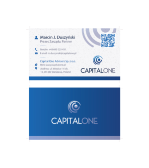 Business Card Design by Creativeartbd for CAPITAL ONE PARTNERS SP. Z O.O. SP.K. | Design #25274853